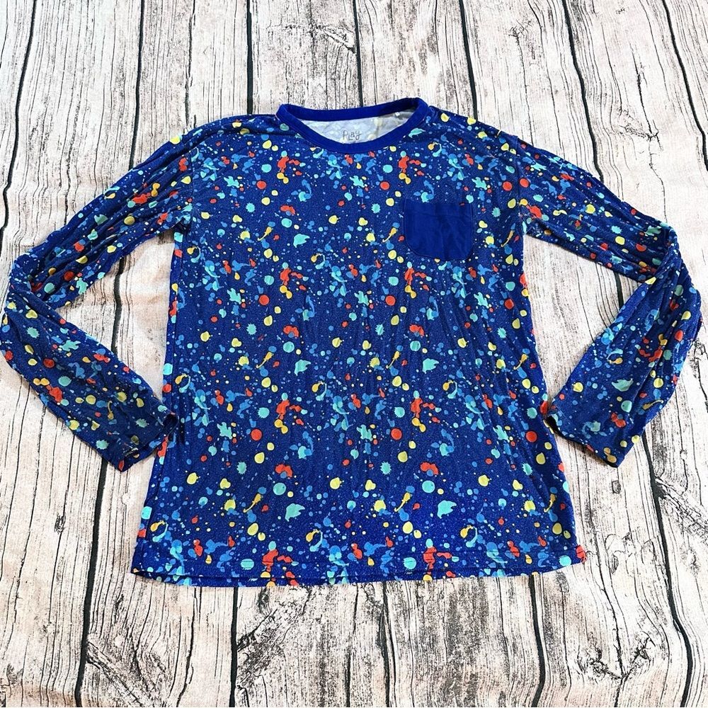 Little Sleepies “Play” Colorful Long Sleeve Bamboo Shirt Unisex Size 10